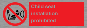 PH12636: Child seat installation prohibited