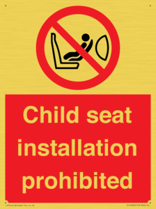 PH12636: Child seat installation prohibited