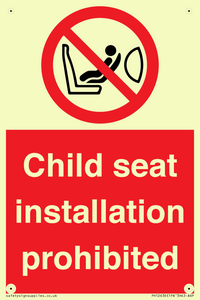 PH12636: Child seat installation prohibited