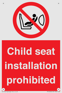 PH12636: Child seat installation prohibited