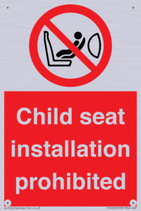 PH12636: Child seat installation prohibited