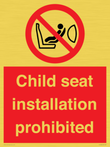 PH12636: Child seat installation prohibited