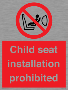 PH12636: Child seat installation prohibited