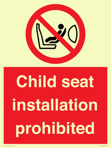 PH12636: Child seat installation prohibited
