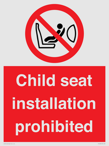 PH12636: Child seat installation prohibited