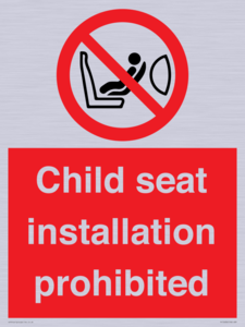 PH12636: Child seat installation prohibited