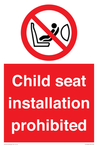 PH12636: Child seat installation prohibited