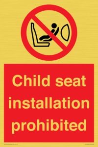 PH12636: Child seat installation prohibited
