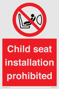 PH12636: Child seat installation prohibited