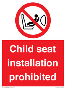 PH12636: Child seat installation prohibited