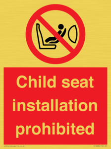PH12636: Child seat installation prohibited