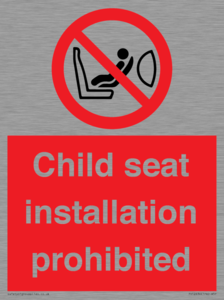 PH12636: Child seat installation prohibited