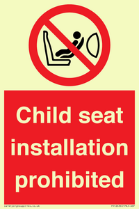 PH12636: Child seat installation prohibited