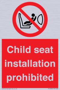 PH12636: Child seat installation prohibited