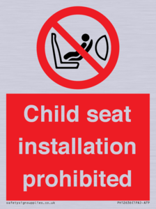 PH12636: Child seat installation prohibited