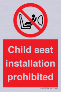 PH12636: Child seat installation prohibited