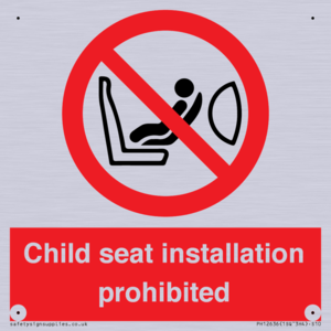 PH12636: Child seat installation prohibited