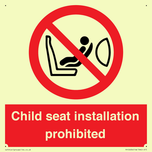 PH12636: Child seat installation prohibited