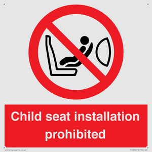 PH12636: Child seat installation prohibited