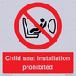 PH12636: Child seat installation prohibited