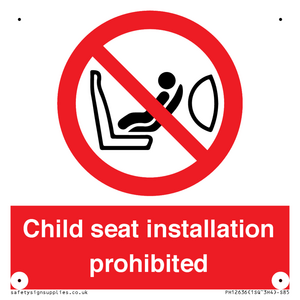 PH12636: Child seat installation prohibited
