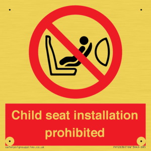 PH12636: Child seat installation prohibited