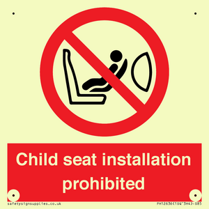 PH12636: Child seat installation prohibited