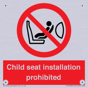 PH12636: Child seat installation prohibited