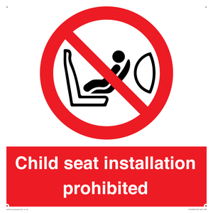 PH12636: Child seat installation prohibited