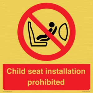 PH12636: Child seat installation prohibited