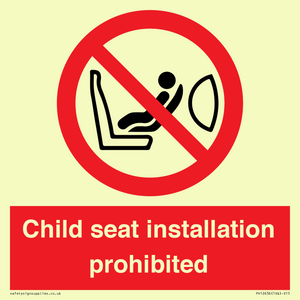 PH12636: Child seat installation prohibited