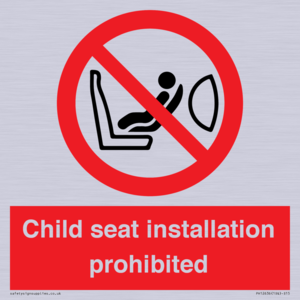 PH12636: Child seat installation prohibited