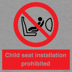 PH12636: Child seat installation prohibited