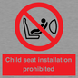PH12636: Child seat installation prohibited