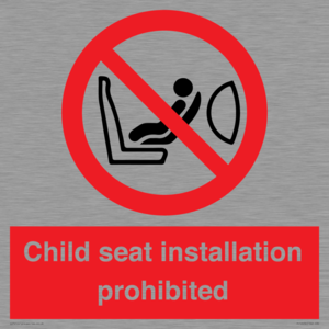 PH12636: Child seat installation prohibited