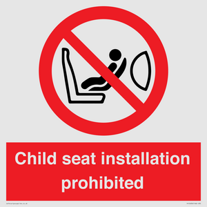 PH12636: Child seat installation prohibited