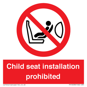 PH12636: Child seat installation prohibited