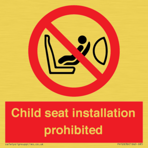 PH12636: Child seat installation prohibited