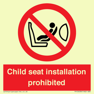PH12636: Child seat installation prohibited
