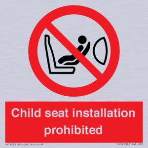 PH12636: Child seat installation prohibited