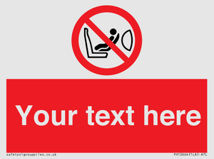 PH12664: Custom Prohibition: Child seat installation prohibited
