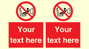 PH12664: Custom Prohibition: Child seat installation prohibited
