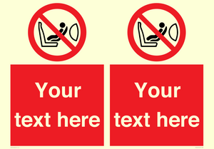 PH12664: Custom Prohibition: Child seat installation prohibited