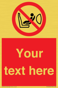 PH12664: Custom Prohibition: Child seat installation prohibited