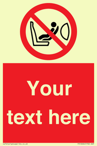 PH12664: Custom Prohibition: Child seat installation prohibited
