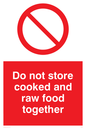 PH208: do not store cooked and raw food together
