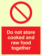PH208: do not store cooked and raw food together