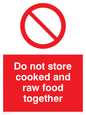 PH208: do not store cooked and raw food together