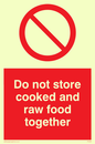 PH208: do not store cooked and raw food together