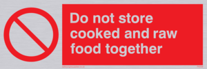 PH208: do not store cooked and raw food together